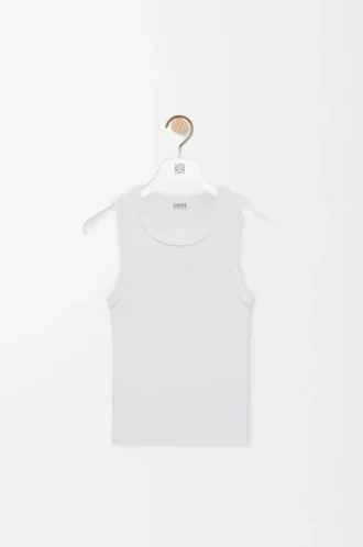 Anagram tank top in stretch viscose White
