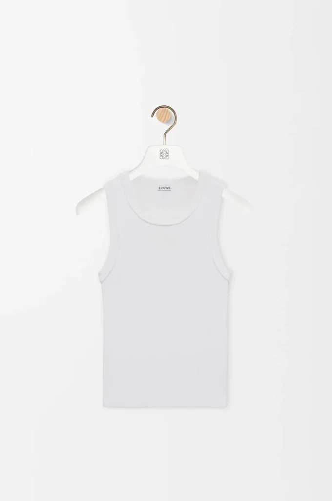 Anagram tank top in stretch viscose White