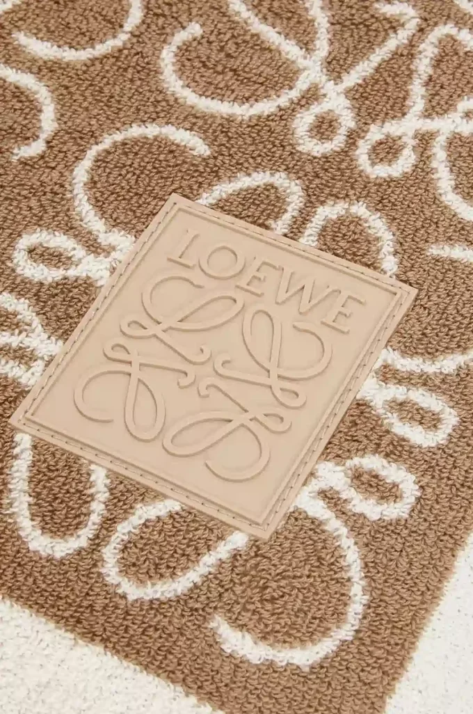 Anagram towel in cotton Beige Anagram towel in cotton Beige