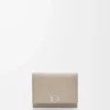 Anagram trifold wallet in pebble grained calfskin Clay