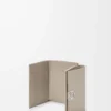 Anagram trifold wallet in pebble grained calfskin Clay