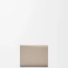 Anagram trifold wallet in pebble grained calfskin Clay