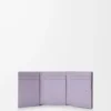 Anagram trifold wallet in pebble grained calfskin Dirty Mauve Anagram trifold wallet in pebble grained calfskin Dirty Mauve