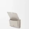 Anagram trifold wallet in pebble grained calfskin Light Ghost Anagram trifold wallet in pebble grained calfskin Light Ghost