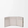 Anagram trifold wallet in pebble grained calfskin Light Ghost Grey Anagram trifold wallet in pebble grained calfskin Light Ghost Grey