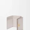 Anagram trifold wallet in pebble grained calfskin Light Ghost Grey Anagram trifold wallet in pebble grained calfskin Light Ghost Grey