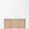 Anagram trifold wallet in pebble grained calfskin Sand Anagram trifold wallet in pebble grained calfskin Sand
