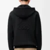 Anagram zip-up hoodie in wool Black Anagram zip-up hoodie in wool Black