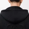 Anagram zip-up hoodie in wool Black Anagram zip-up hoodie in wool Black