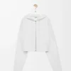 Anagram zip-up hoodie in wool White Anagram zip-up hoodie in wool White