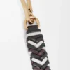Arrow short strap in calfskin Black/Chocolate Arrow short strap in calfskin Black/Chocolate