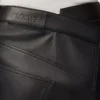 Asymmetric skirt in satin nappa lambskin Black Asymmetric skirt in satin nappa lambskin Black
