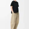 Asymmetric t-shirt in cotton blend Black Asymmetric t-shirt in cotton blend Black