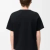 Asymmetric t-shirt in cotton blend Black Asymmetric t-shirt in cotton blend Black