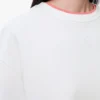 Asymmetric t-shirt in cotton blend White Asymmetric t-shirt in cotton blend White