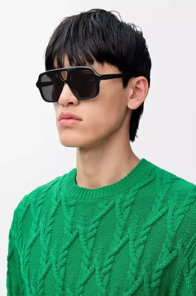 Aviator Slim sunglasses Black