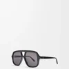 Aviator Slim sunglasses Black