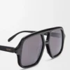 Aviator Slim sunglasses Black