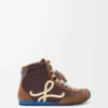 Ballet Runner 2.0 high-top in nylon and calfskin Brown/Yellow/Blue Ballet Runner 2.0 high-top in nylon and calfskin Brown/Yellow/Blue