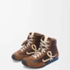 Ballet Runner 2.0 high-top in nylon and calfskin Brown/Yellow/Blue Ballet Runner 2.0 high-top in nylon and calfskin Brown/Yellow/Blue