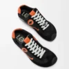 Ballet Runner 2.0 in nylon and calfskin Black/Orange/Pale Green Ballet Runner 2.0 in nylon and calfskin Black/Orange/Pale Green