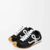 Ballet Runner 2.0 in nylon and calfskin Black/White Ballet Runner 2.0 in nylon and calfskin Black/White