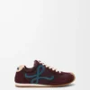 Ballet Runner 2.0 in nylon and calfskin Burgundy/Duck Blue/Dough Ballet Runner 2.0 in nylon and calfskin Burgundy/Duck Blue/Dough