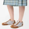 Ballet Runner 2.0 in nylon and calfskin Grey/White/Tan Ballet Runner 2.0 in nylon and calfskin Grey/White/Tan