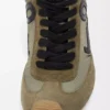 Ballet Runner 2.0 in nylon and calfskin Light Khaki/Black/White Ballet Runner 2.0 in nylon and calfskin Light Khaki/Black/White