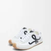 Ballet Runner 2.0 in nylon and calfskin White/Black Ballet Runner 2.0 in nylon and calfskin White/Black