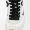Ballet Runner 2.0 in nylon and calfskin White/Black Ballet Runner 2.0 in nylon and calfskin White/Black