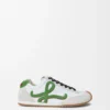 Ballet Runner 2.0 in nylon and calfskin White/Grass Green/Dark Orang Ballet Runner 2.0 in nylon and calfskin White/Grass Green/Dark Orang