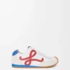 Ballet Runner 2.0 in nylon and calfskin White/Red/Blue Ballet Runner 2.0 in nylon and calfskin White/Red/Blue