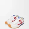 Ballet Runner 2.0 in nylon and calfskin White/Red/Blue Ballet Runner 2.0 in nylon and calfskin White/Red/Blue