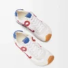 Ballet Runner 2.0 in nylon and calfskin White/Red/Blue Ballet Runner 2.0 in nylon and calfskin White/Red/Blue