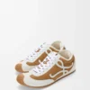 Ballet Runner 2.0 in suede and shearling Tan/White Ballet Runner 2.0 in suede and shearling Tan/White