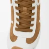 Ballet Runner 2.0 in suede and shearling Tan/White Ballet Runner 2.0 in suede and shearling Tan/White