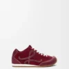 Ballet Runner 2.0 unlined in deerskin and vegetable-tanned calfskin Burgundy