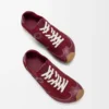 Ballet Runner 2.0 unlined in deerskin and vegetable-tanned calfskin Burgundy