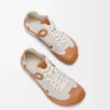 Ballet Runner 2.0 unlined in deerskin and vegetable-tanned calfskin Soft White/Tan Ballet Runner 2.0 unlined in deerskin and vegetable-tanned calfskin Soft White/Tan