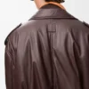 Balloon biker jacket in nappa lambskin Dark Brown Balloon biker jacket in nappa lambskin Dark Brown