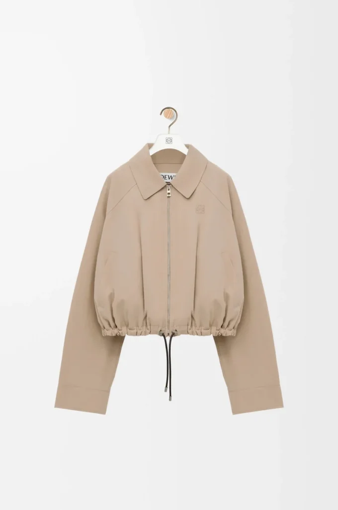 Balloon jacket in cotton Beige Balloon jacket in cotton Beige