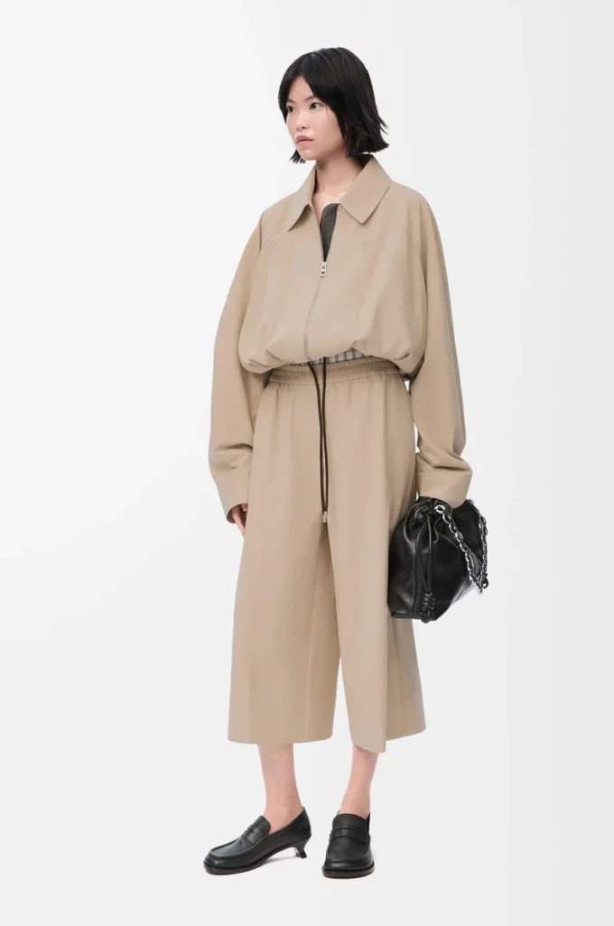 Balloon jacket in cotton Beige Balloon jacket in cotton Beige