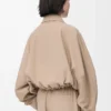 Balloon jacket in cotton Beige Balloon jacket in cotton Beige