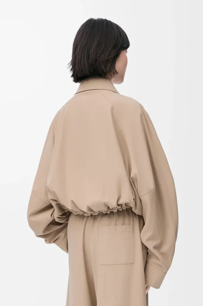 Balloon jacket in cotton Beige Balloon jacket in cotton Beige