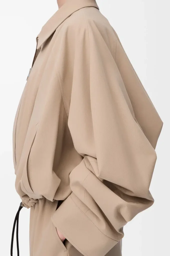 Balloon jacket in cotton Beige Balloon jacket in cotton Beige