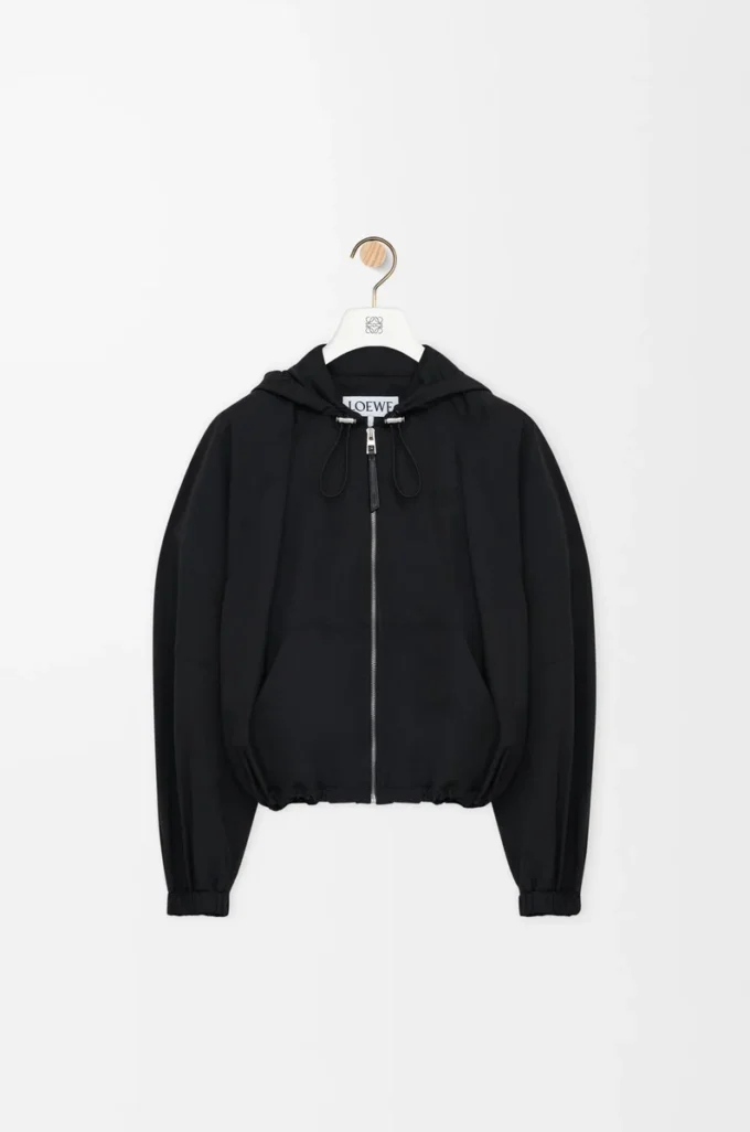 Balloon jacket in cupro blend Black Balloon jacket in cupro blend Black