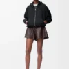 Balloon jacket in cupro blend Black Balloon jacket in cupro blend Black