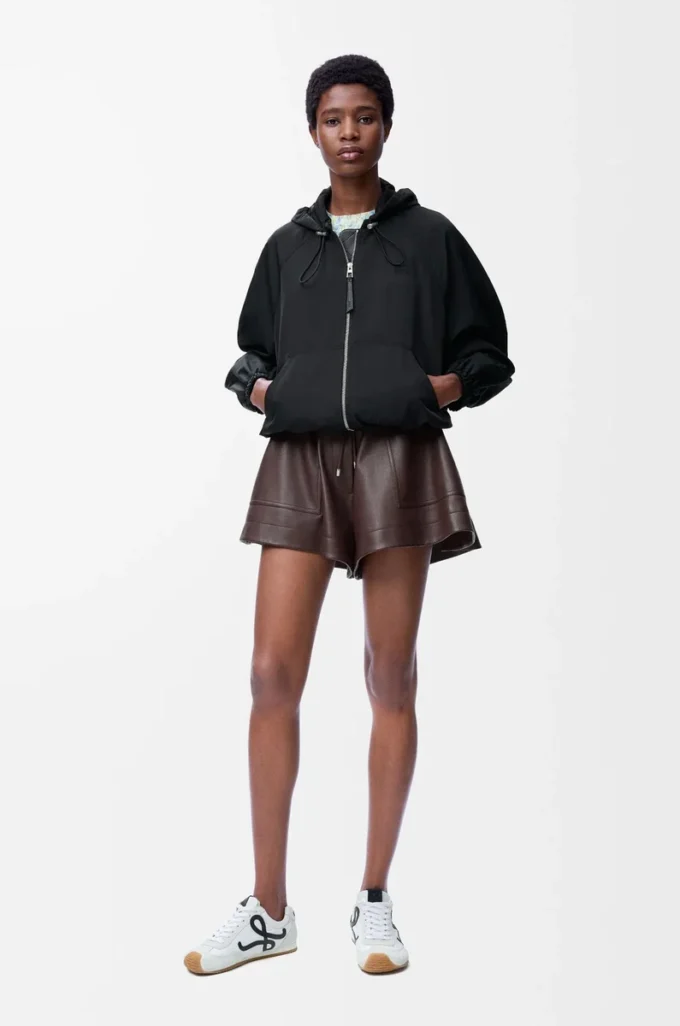 Balloon jacket in cupro blend Black Balloon jacket in cupro blend Black
