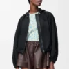 Balloon jacket in cupro blend Black Balloon jacket in cupro blend Black